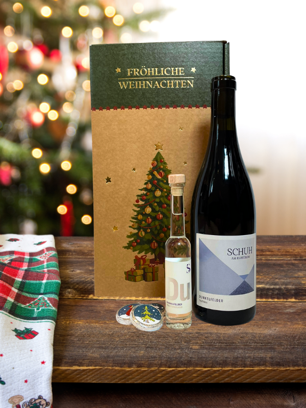 Weihnachtspräsent Wein & Schokolade